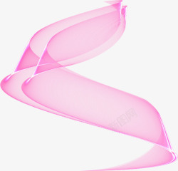 粉色漂浮丝带素材