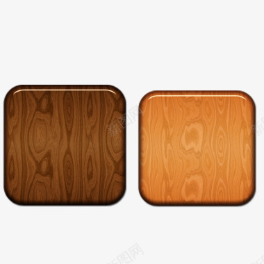 棕色病毒木纹瓷砖图标图标
