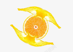 橙子和橙汁素材