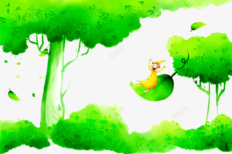 森林精灵png免抠素材_88icon https://88icon.com 儿童乐园 六一儿童节 动画 卡通造型 奇幻森林 树叶 树木 梦幻 森林 森林公园 森林精灵 精灵
