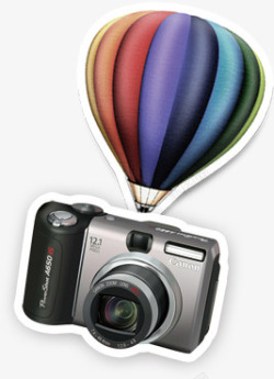 照相机热气球素材
