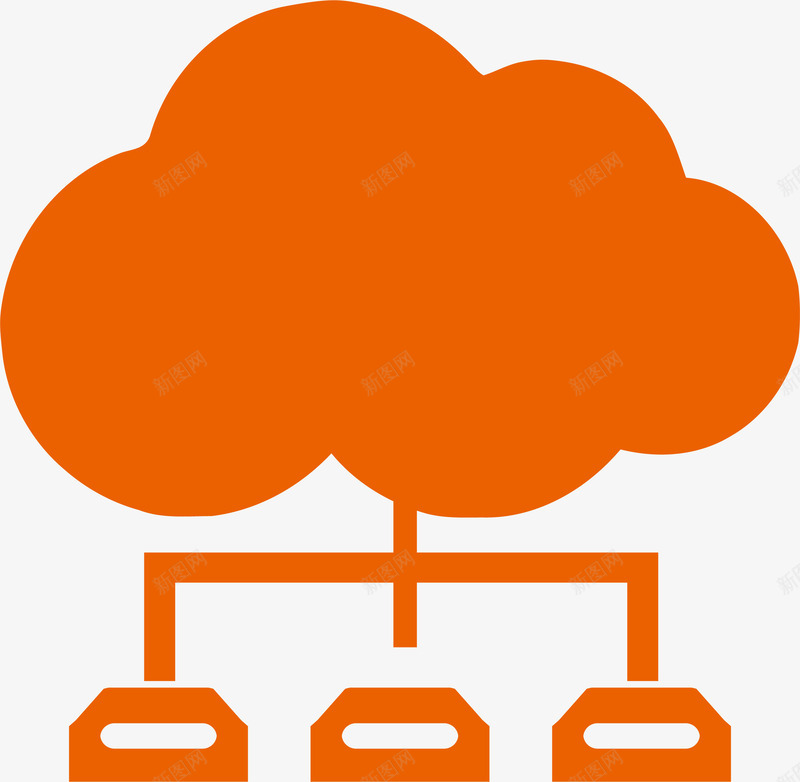 橙色云存储分类标签png免抠素材_88icon https://88icon.com 云存储 云端 云计算 分类 总分结构 橙色 矢量素材 组织结构
