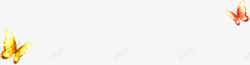 黄红色飞翔蝴蝶装饰png免抠素材_88icon https://88icon.com 红色 蝴蝶 装饰 飞翔