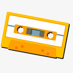 橙色磁带80年代素材