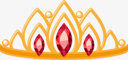 红宝石皇冠饰品素材