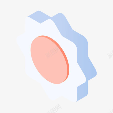 卡通立体细菌灰色圆角设置按钮元素矢量图图标图标