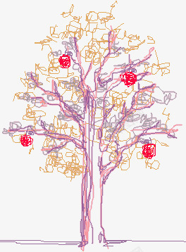 可爱卡通人物手绘树木png免抠素材_88icon https://88icon.com 人物 卡通人物 卡通图片 可爱 可爱元素 可爱卡通 手绘 果实 树木 涂鸦 线条 装饰