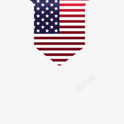 美国国旗吊旗素材