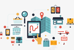 网络和生活矢量图素材