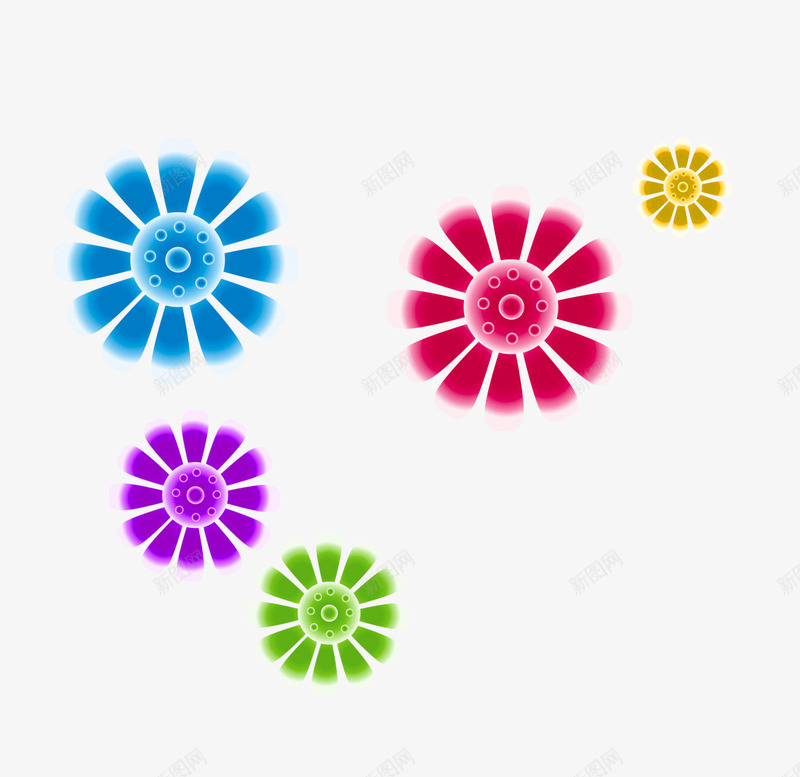 顠浮花朵png免抠素材_88icon https://88icon.com Banner 儿童节海报装饰素材 卡通 可爱 橙色 海报banner装饰素材 紫色 红色花朵 绿色 蓝色 设计 设计素材 黄色