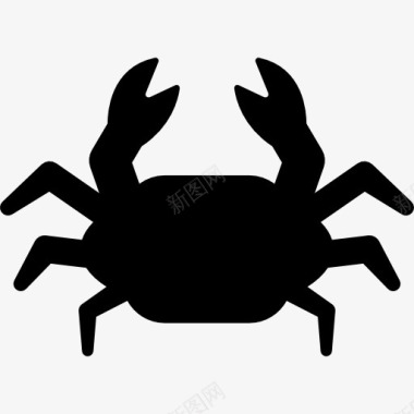 野生动物蟹图标图标