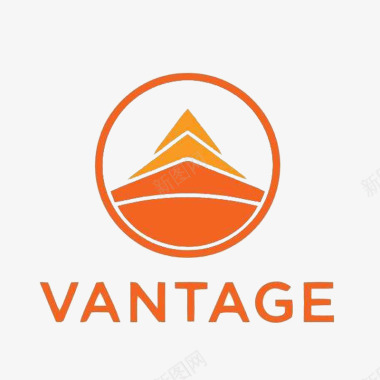 山峰logo橙色vantage图标图标