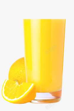 橙色香甜水果奉节脐橙和橙汁实物素材