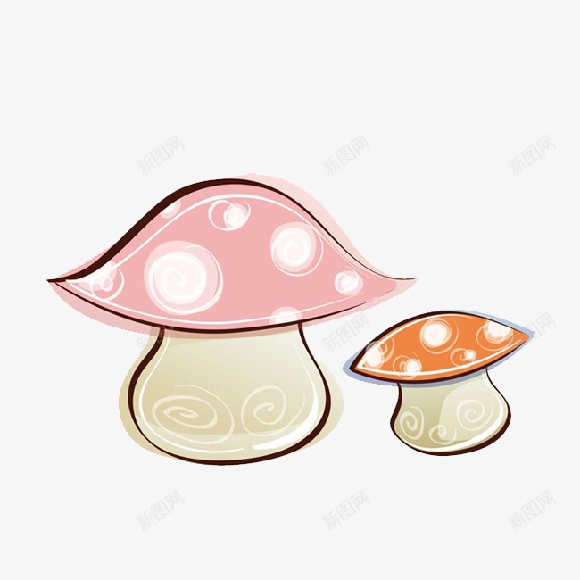 清新卡通蘑菇png免抠素材_88icon https://88icon.com 卡通 卡通蘑菇头 彩绘 彩色蘑菇头 橘色蘑菇 清新 粉色蘑菇 菌类