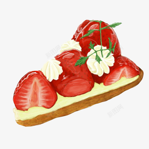 草莓派手绘画片png免抠素材_88icon https://88icon.com 手绘美食 水果 红色 草莓