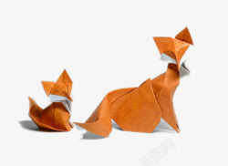 折纸狐狸素材