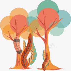 创意大树插画矢量图素材