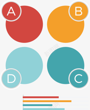 分类说明创意圆形目录叠加标识图标图标