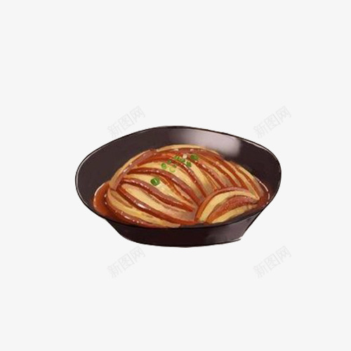 扣肉手绘画片png免抠素材_88icon https://88icon.com 手绘美食 扣肉 特色菜品 猪肉 肉食 黑色大碗