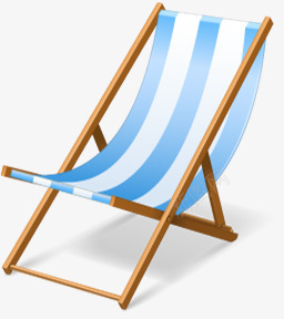 蓝色条纹躺椅夏天png免抠素材_88icon https://88icon.com 夏天 条纹 蓝色 躺椅