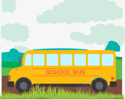 林间校车素材