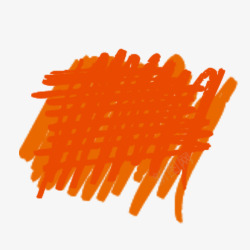 橙色线条粉笔图案素材