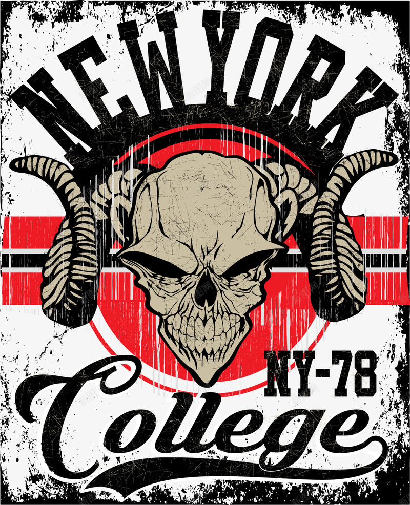 牛气冲天的骷髅头矢量图ai免抠素材_88icon https://88icon.com 平面设计 潮流装饰 烟雾骷髅头 牛气冲天 矢量装饰 粗糙纹理 骷髅头 矢量图