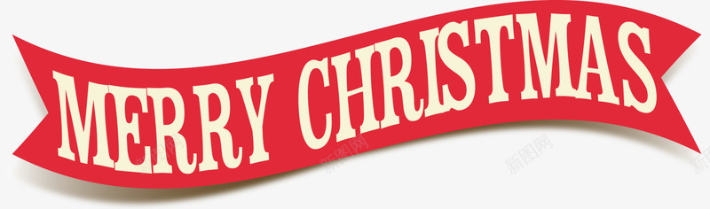 红色圣诞节横幅标签png免抠素材_88icon https://88icon.com Christmas Merry 创意横幅 圣诞快乐 圣诞节 红色标签
