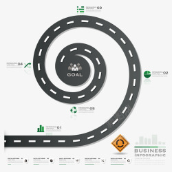 ppt路旋转马路高清图片