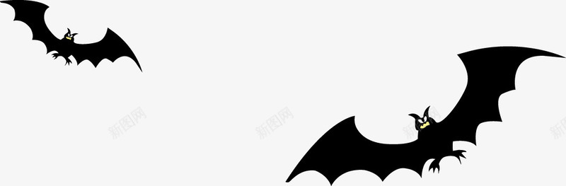 卡通手绘飞翔的蝙蝠矢量图图标图标