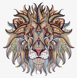 彩绘狮头素材