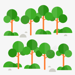 树木树丛矢量图素材