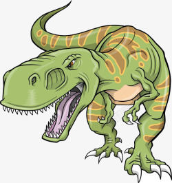 卡通彩绘恐龙素材