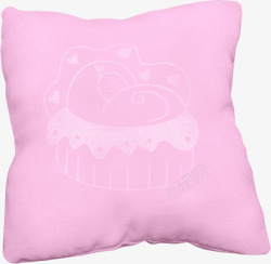 粉色漂亮方形抱枕素材