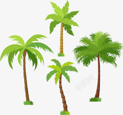 绿色椰树素材