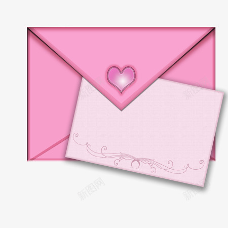 桃心信封png免抠素材_88icon https://88icon.com 信封 情侣信封