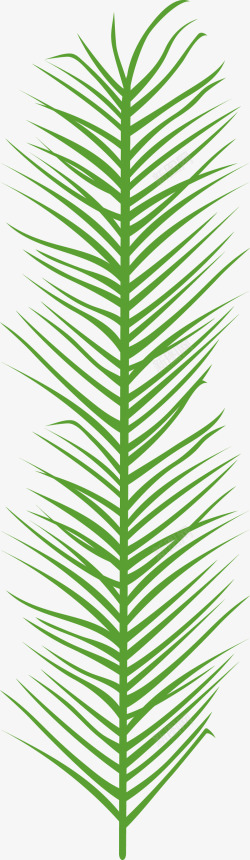 绿色棕榈叶叶子图素材