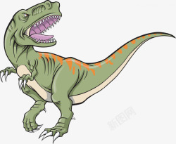 卡通彩绘恐龙素材
