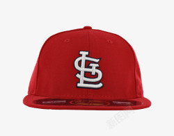 红色潮流棒球帽装饰素材