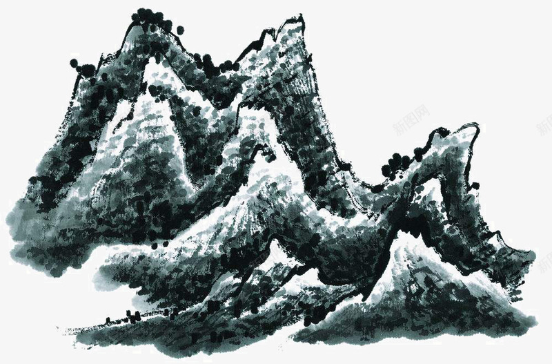 山石画法png免抠素材_88icon https://88icon.com 国画山石 山石画 手绘山石 水墨山石 泼墨山石 笔墨技法 芥子园画谱