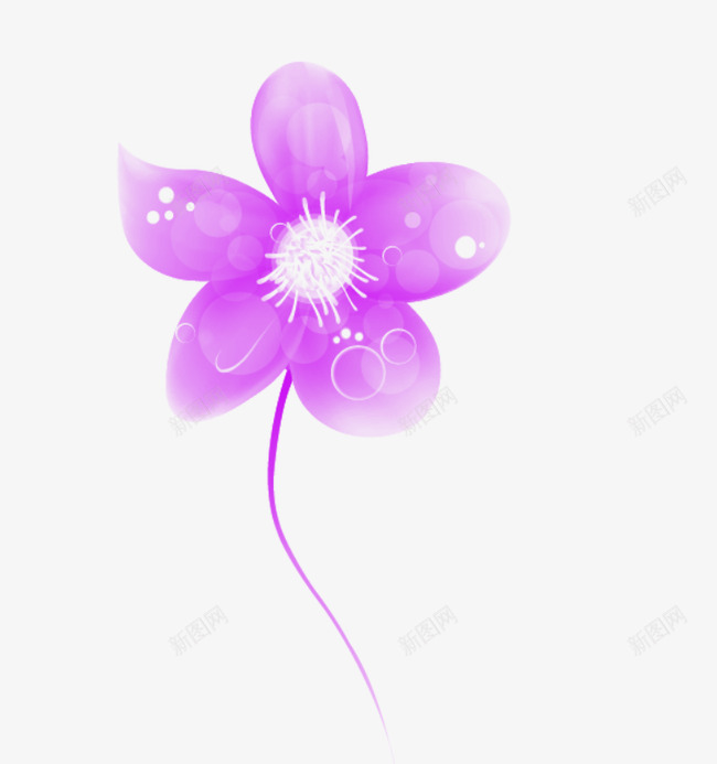 时尚花瓣png免抠素材_88icon https://88icon.com 时尚 潮流 紫色 花朵 花瓣 酷炫