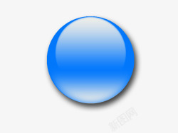蓝色水晶球素材