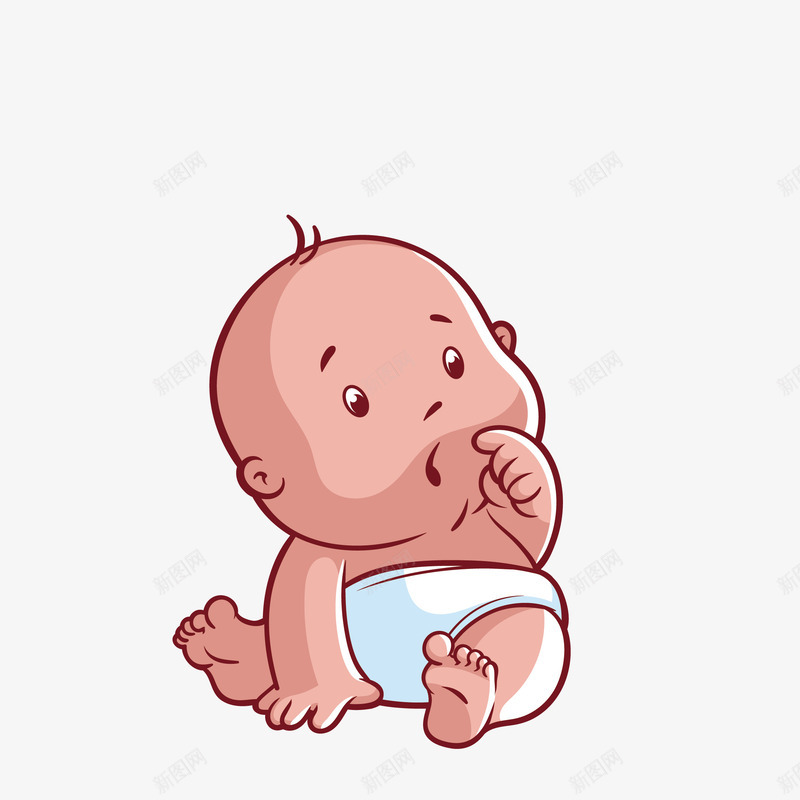 坐着的婴儿png免抠素材_88icon https://88icon.com 婴儿 小孩 矢量婴儿 装饰 装饰画