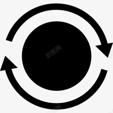 地球圈圆形箭头图标图标