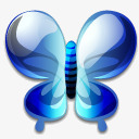 水晶蝴蝶图标图标