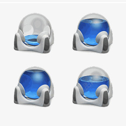 能量水晶球蓝色能量水晶球图标高清图片