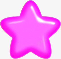 粉色可爱水晶星星素材
