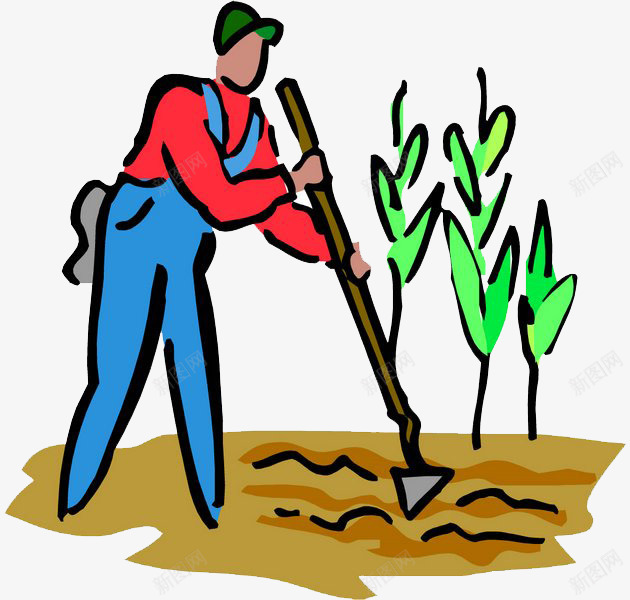 农村的生活png免抠素材_88icon https://88icon.com 勤奋 卡通 土地 植物 种植