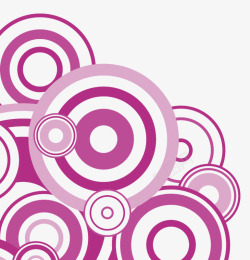 创意紫色圆形装饰画素材