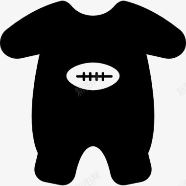 宝宝服套装婴儿套装与足球的标图标图标